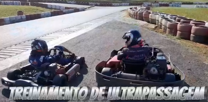 Treinamento de ultrapassagem com a Pista e Pilotagem